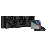 Deepcool LT720 AIO Liquid CPU Cooler - Black, 360mm Radiator, ARGB Chain Fans 2250RPM, 4th Gen water pump, AM5-LGA1700 compatible