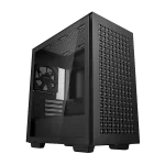 DEEPCOOL CH370 Compact Powerhouse Case - Black, Tempered Glass, M-ATX Case, 1x120mm fan includes