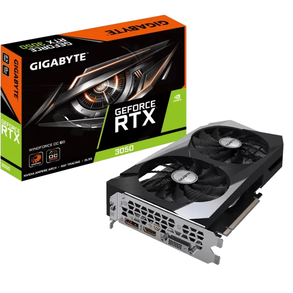GIGABYTE GeForce RTX 3050 6GB WINDFORCE OC (GV-N3050WF2OC-6GD) Graphics Card