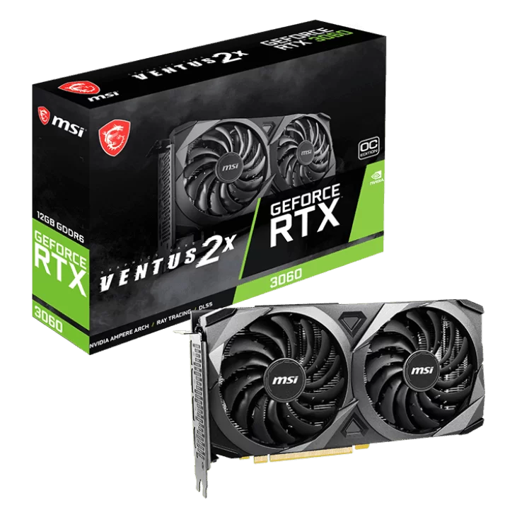 MSI Geforce RTX 3060 VENTUS 2X OC 12G Graphics Card 33 MSI GeForce RTX™ 3060 VENTUS 2X 12G OC product 5