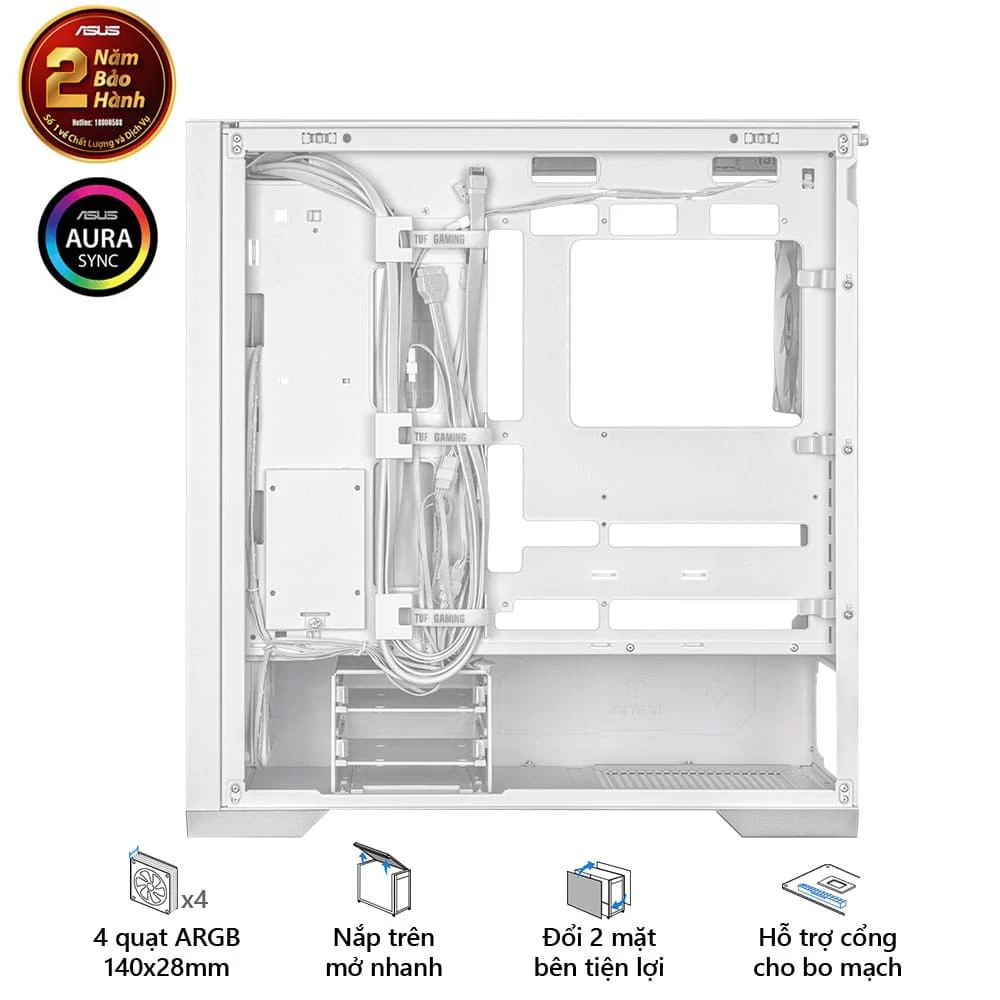 ASUS TUF Gaming GT302 ARGB White Case 9 ASUS TUF Gaming GT302 ARGB White Case - Ảnh 9
