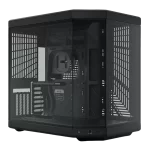 Hyte Y70 Standard Pitch Black Modern Aesthetic Case - Black/Black Mid-Tower ATX size
