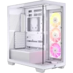 CORSAIR 3500X ARGB White Glass PC Case - Mid-Tower, 3x RS120 ARGB fans, Reverse Connection Motherboard Compatible