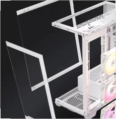 CORSAIR 3500X ARGB White Glass PC Case - Mid-Tower, 3x RS120 ARGB fans, Reverse Connection Motherboard Compatible 28