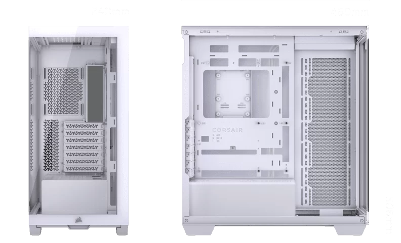 CORSAIR 3500X ARGB White Glass PC Case - Mid-Tower, 3x RS120 ARGB fans, Reverse Connection Motherboard Compatible 34