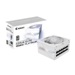 GIGABYTE AORUS ELITE P1000W ICE PSU - ice white color, 1000W, 80 plus Platinum, Modular PCIe 5.0
