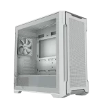 GIGABYTE C102 GLASS ICE Mid-Tower Case - M-ATX, White, 2x 120mm fan included