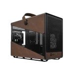 Montech HS Heritage Pro Black Gaming Case Pro - iTX, Steel, Leather, 4x GF120mm fans