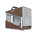 Montech HS Heritage White Gaming Case - iTX, Steel, Leather
