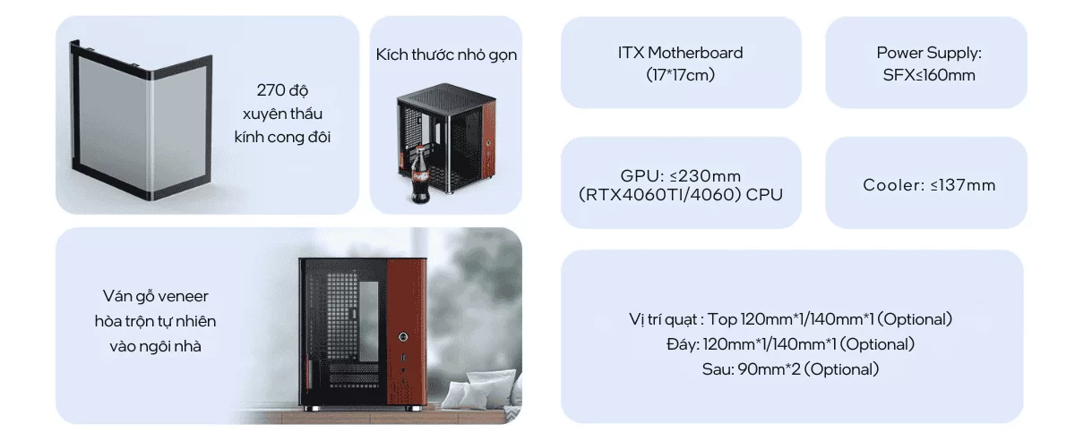 JONSBO TK-0 Separated Cabinet ITX Case 16 TK 0 page pc 1