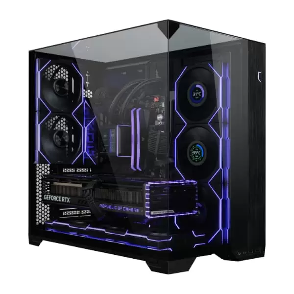 Lian Li UNI FAN TL120 LCD Wireless Triple Black Fan (12TLLCD1W3B