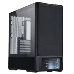 Lian Li LANCOOL 207 Digital Black Case - 6.5" LCD Screen, 2x140mm PWM front, 2x120mm PWM bottom fans pre-Installed