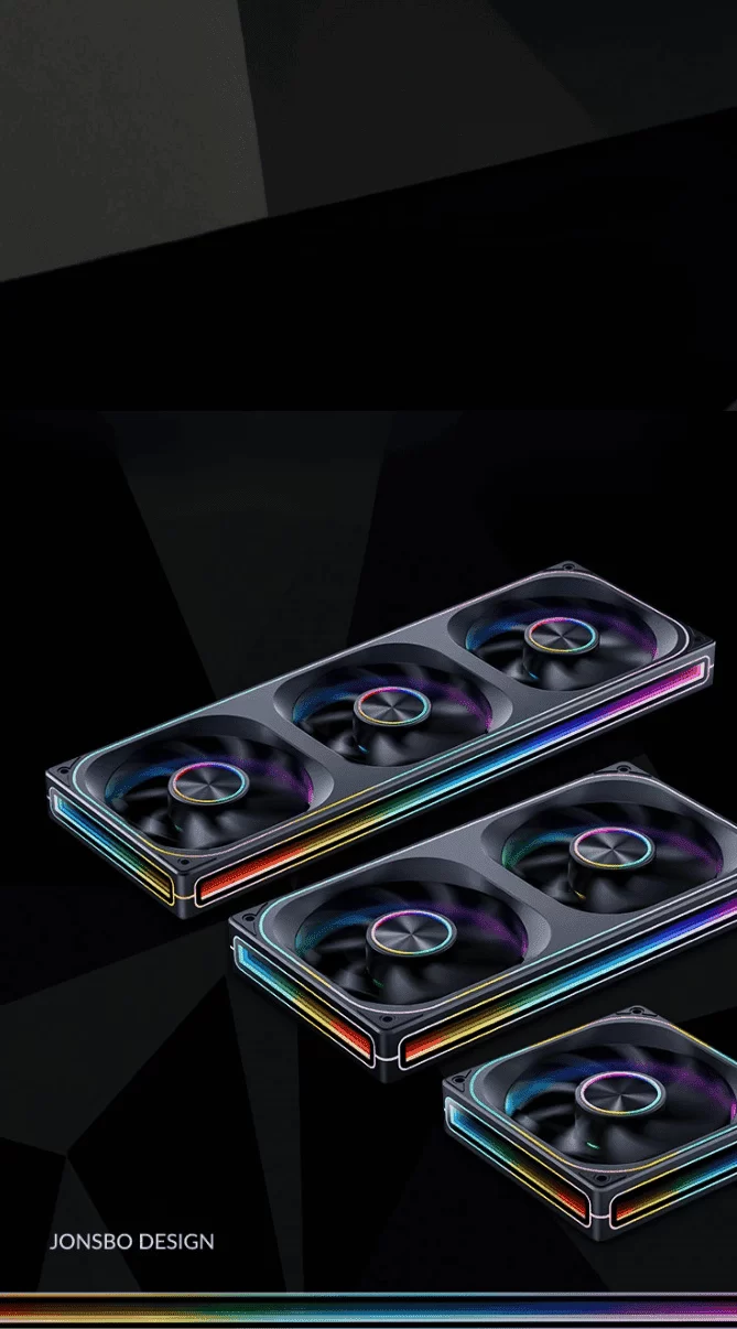 JONSBO ZA-360B Fan Case - 3in1, 120mm PWM 3Pin ARGB, 4-Sides Infinity Mirror 52 1 2mb