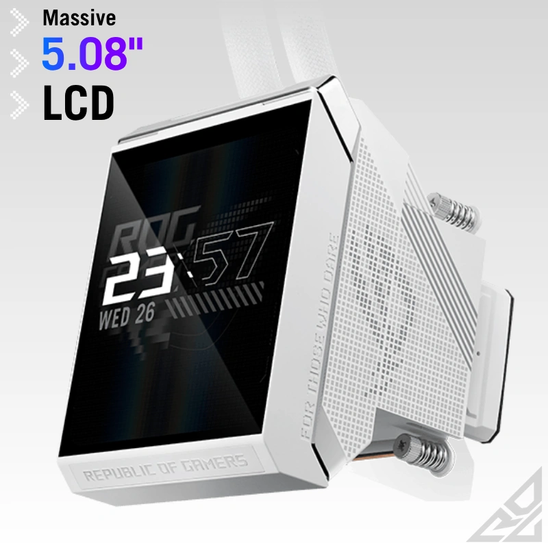 ASUS ROG Strix SLC IV 360 ARGB LCD White Edition màn hình IPS LCD 5.08 inch 720p