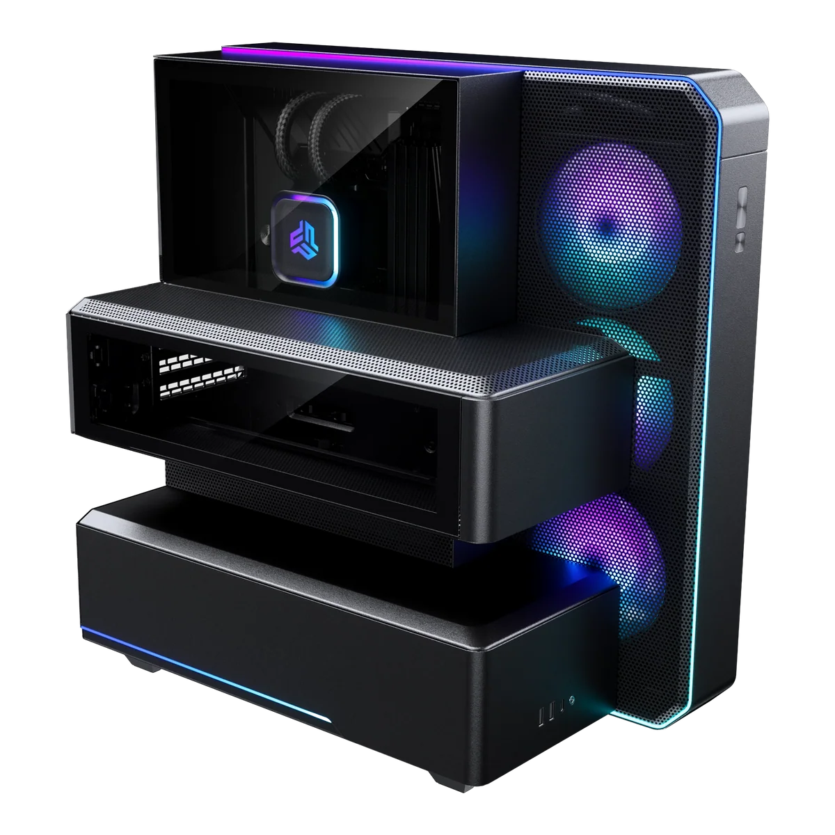 Phanteks EX5-Plus Mid Tower Black Case – Tích Hợp AIO 360mm 1 Phanteks EX5-Plus Mid Tower Black Case – Tích Hợp AIO 360mm
