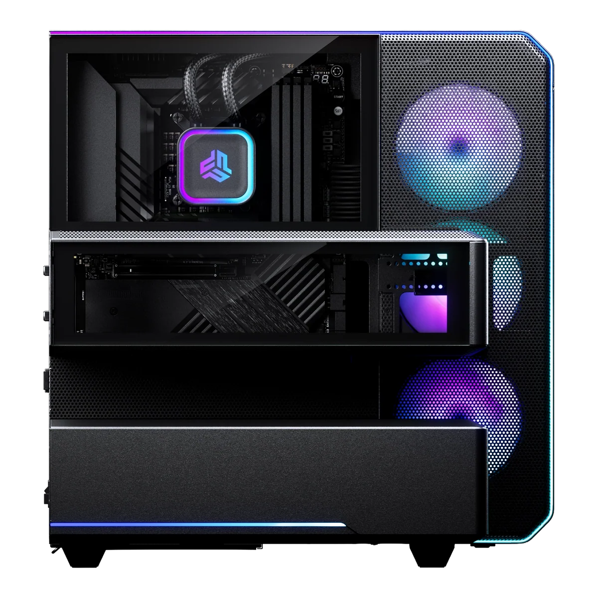 Phanteks EX5-Plus Mid Tower Black Case – Tích Hợp AIO 360mm 4 Phanteks EX5-Plus Mid Tower Black Case – Tích Hợp AIO 360mm - Ảnh 4