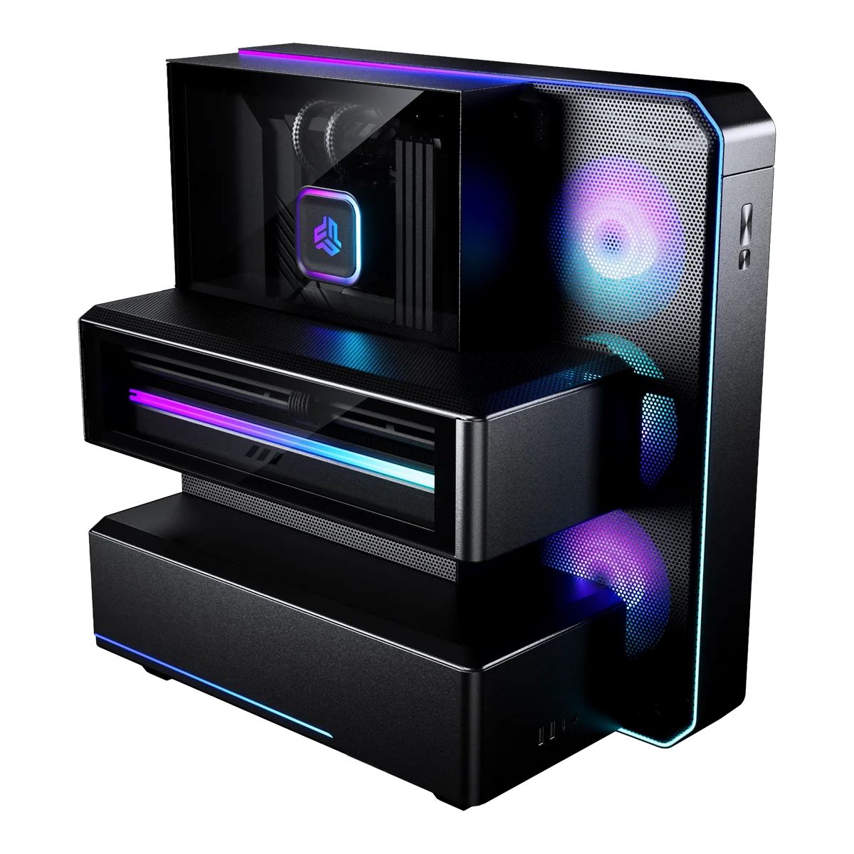 Phanteks EX5-Plus Mid Tower Black Case – Tích Hợp AIO 360mm 6 Phanteks EX5-Plus Mid Tower Black Case – Tích Hợp AIO 360mm - Ảnh 6