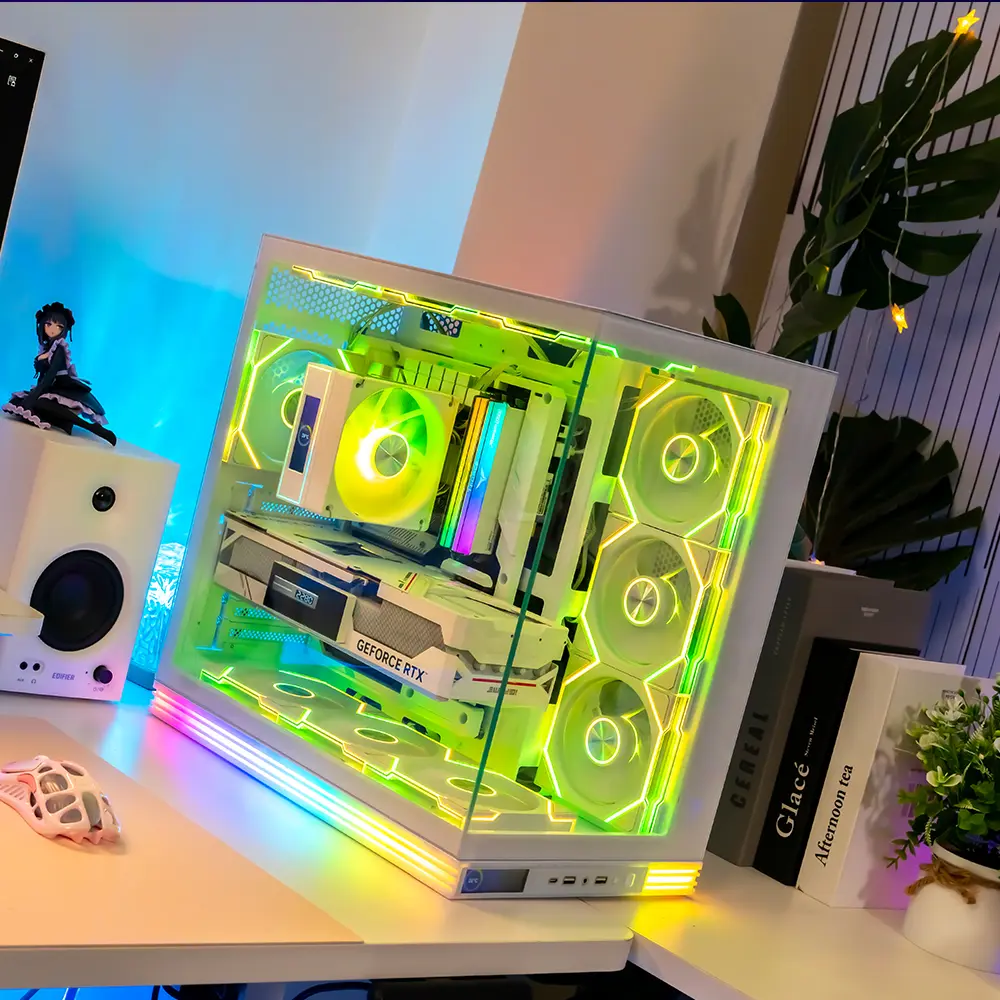 Jungle Leopard AX-2 ATX LCD ARGB Case – Mid Tower, Kính Cường Lực 25 Jungle Leopard AX-2 hỗ trợ VGA 420mm và phần cứng kích thước lớn