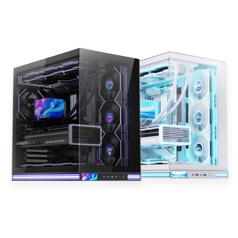 Jungle Leopard AX-2 ATX LCD ARGB Case – Mid Tower, Kính Cường Lực 1 Jungle Leopard AX-2 ATX LCD ARGB Case – Mid Tower, Kính Cường Lực