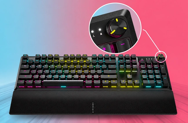 Bàn Phím Cơ CORSAIR K70 CORE RGB Black – MLX Red, Full Size 104 Phím 18 CORSAIR K70 CORE RGB Full Size 104 phím Multi Function Rotary Dial