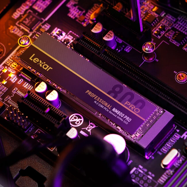 SSD Lexar Professional NM800 PRO 1TB M.2 2280 PCIe Gen4x4 NVMe 13 SSD Lexar NM800 PRO 1TB bền bỉ chống sốc chống rung