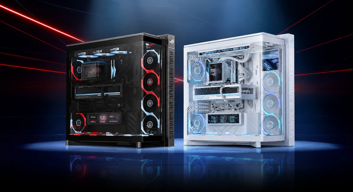 ROG Cronox Black White case panoramic cao cấp