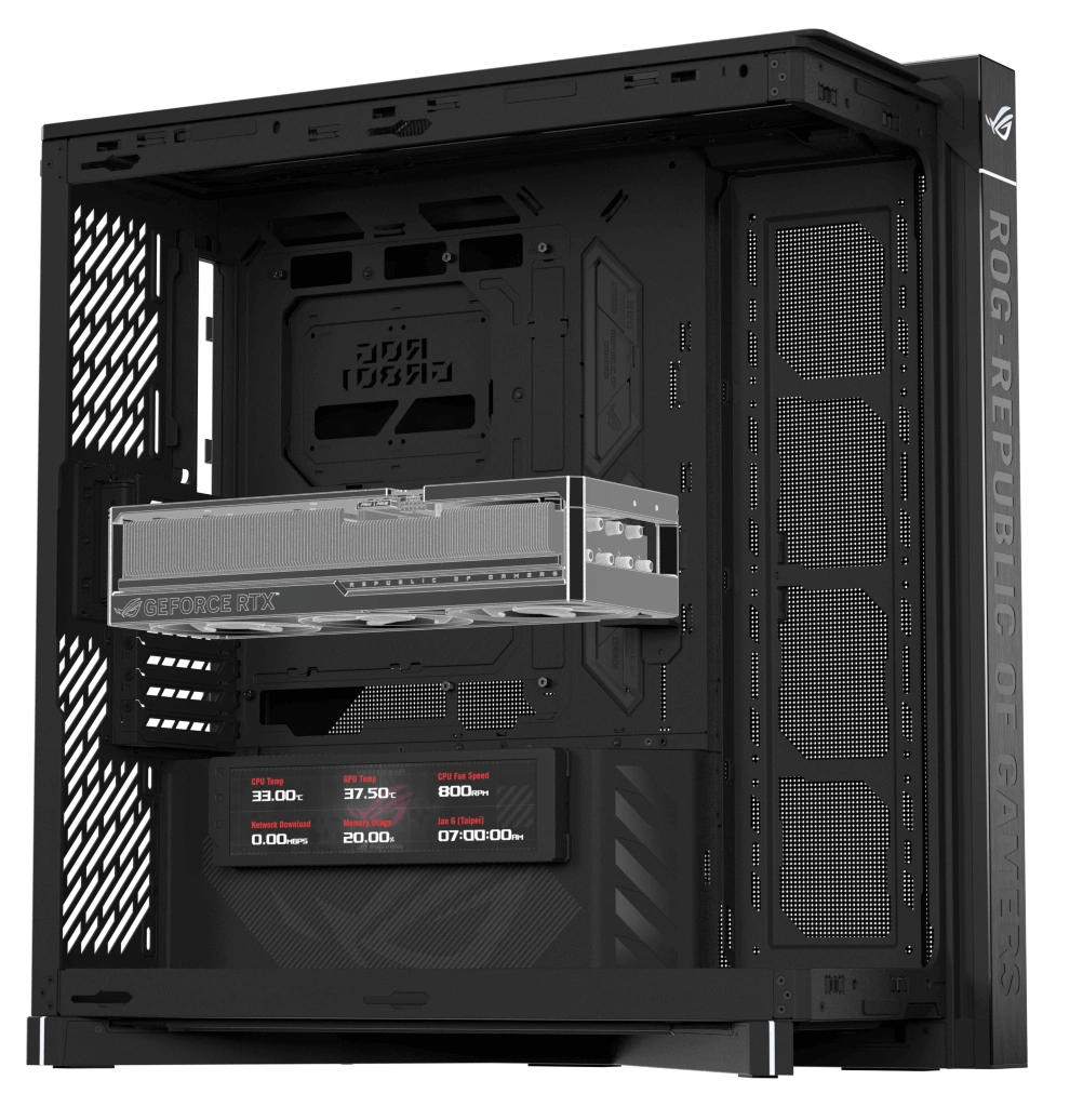 ROG Cronox hỗ trợ E-ATX BTF GPU 400mm