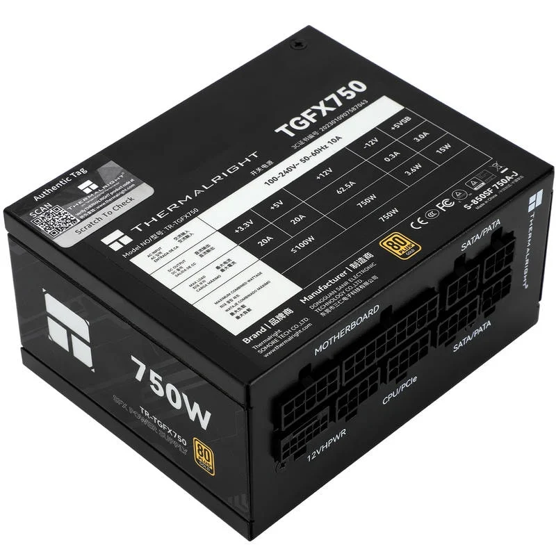 Nguồn Thermalright TGFX-750 750W SFX 80 Plus Gold Full-Modular 4 Nguồn Thermalright TGFX-750 750W SFX 80 Plus Gold Full-Modular - Ảnh 4