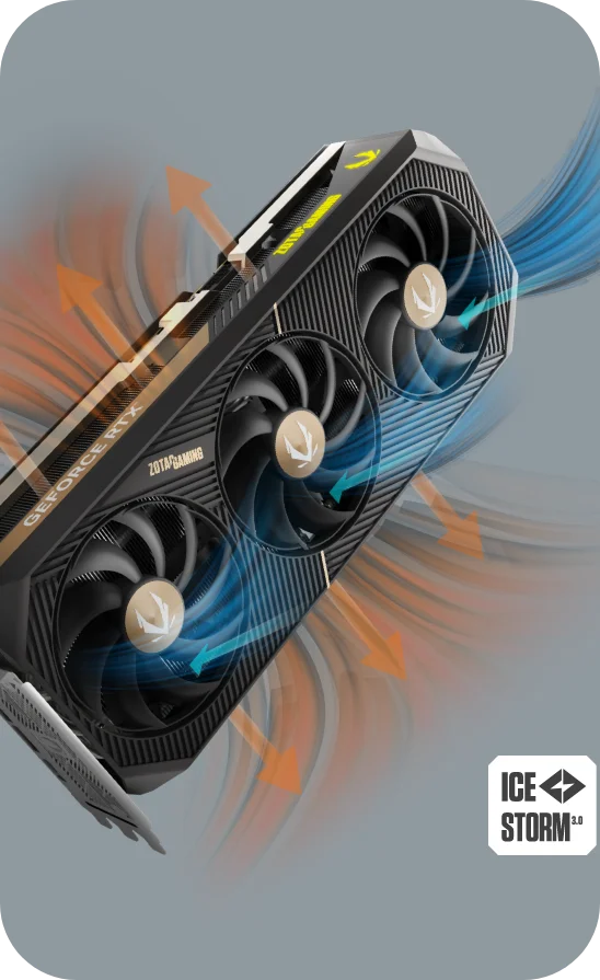 ZOTAC GAMING GeForce RTX 5070 SOLID OC 12GB GDDR7 Graphics Card 19 Tản nhiệt IceStorm 2.0 ZOTAC RTX 5070 SOLID OC