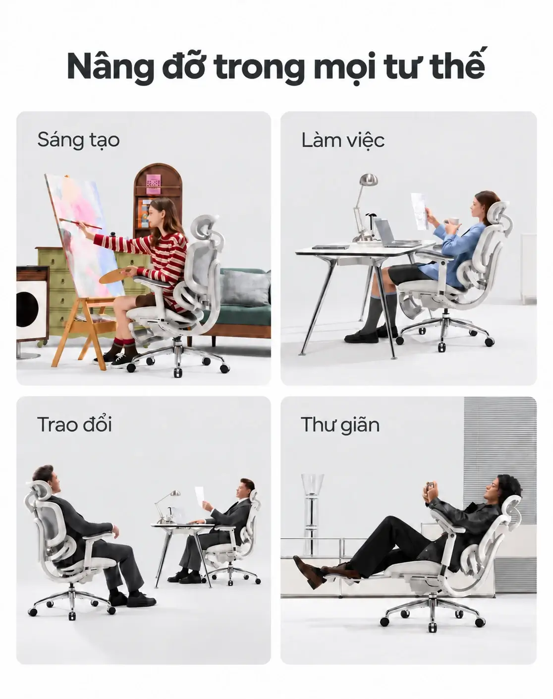 Ghế Công Thái Học Gami C300 Pro Syncroflex Backrest