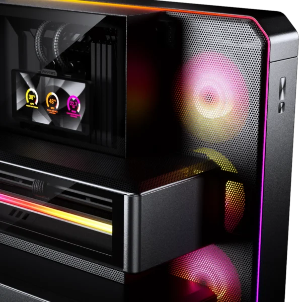 Phanteks EX5-Plus Mid Tower Black Case – Tích Hợp AIO 360mm 12 Phanteks EX5 MAX hỗ trợ GPU 358mm và chống xệ VGA