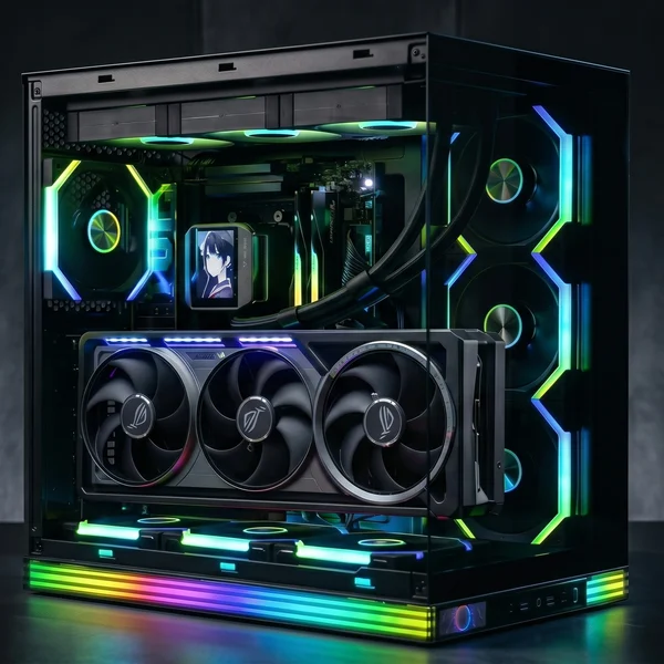 Jungle Leopard AX-2 ATX LCD ARGB Case – Mid Tower, Kính Cường Lực 27 Jungle Leopard AX-2 hỗ trợ tối đa 7 quạt 120mm
