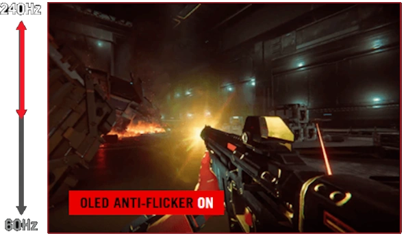 Màn Hình Gaming ASUS ROG Strix OLED XG27AQDMES 27 inch – QHD OLED 240Hz, 0.03ms 19 ROG OLED Anti-Flicker ON