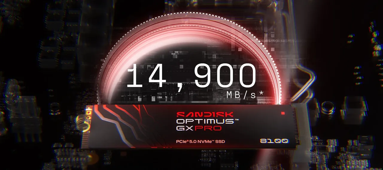 SANDISK Optimus GX PRO 8100 NVMe SSD 1TB – PCIe 5.0, đọc 14900MB/s 10 SANDISK Optimus GX PRO 8100 NVMe SSD 1TB hiệu năng PCIe 5.0 đọc 14900MB/s
