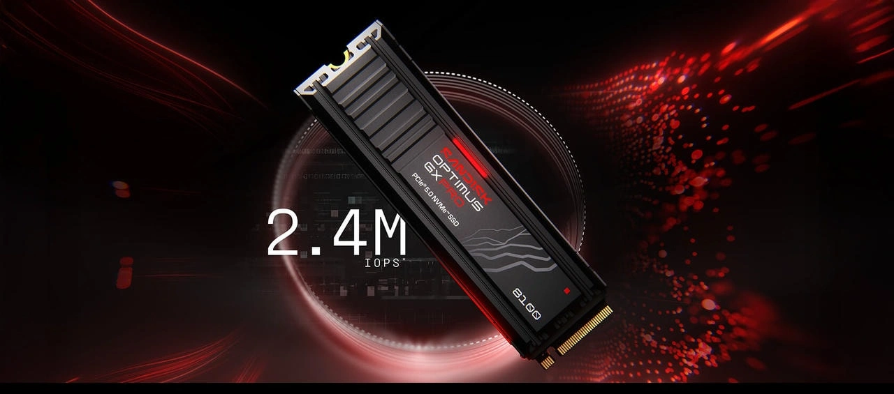 SANDISK Optimus GX PRO 8100 Heatsink NVMe SSD 2TB – PCIe 5.0, đọc 14900MB/s 11 SANDISK Optimus GX PRO 8100 Heatsink NVMe SSD 2TB tăng tốc AI 3D mô phỏng với nCache 4.0
