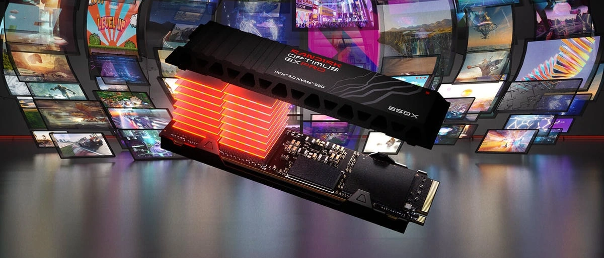 SANDISK Optimus GX PRO 850X Heatsink NVMe SSD 2TB M.2 2280 TLC 3D NAND