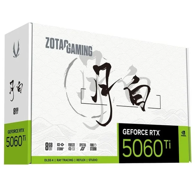ZOTAC GAMING GeForce RTX 5060Ti 8GB MOON WHITE OC Graphics Card 8 ZOTAC GAMING GeForce RTX 5060Ti 8GB MOON WHITE OC Graphics Card - Ảnh 8